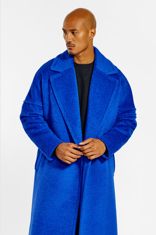 Bouclé Alpaca Robe Coat