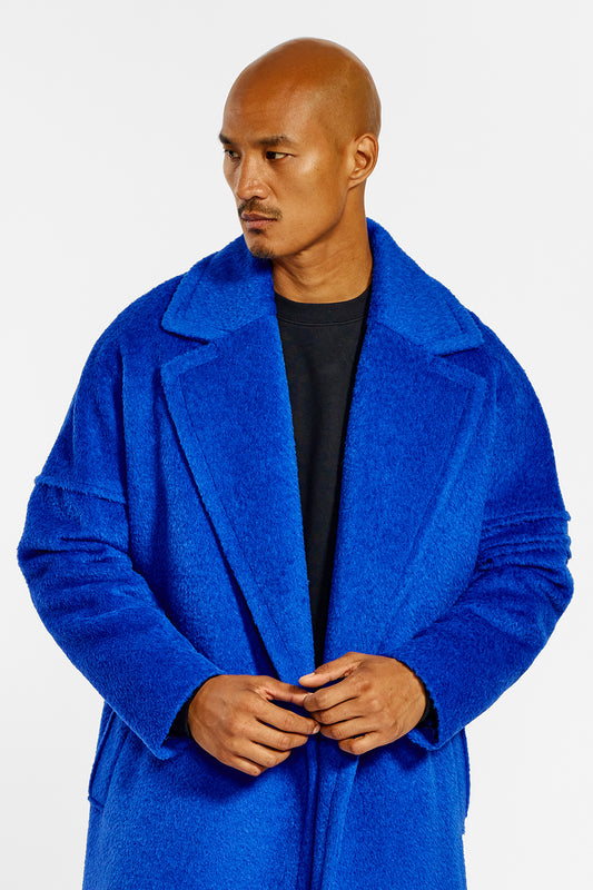 Bouclé Alpaca Robe Coat